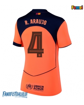 Barcelona Ronald Araujo #4 Tricou Fotbal Replică 2025-26 Femei Treilea